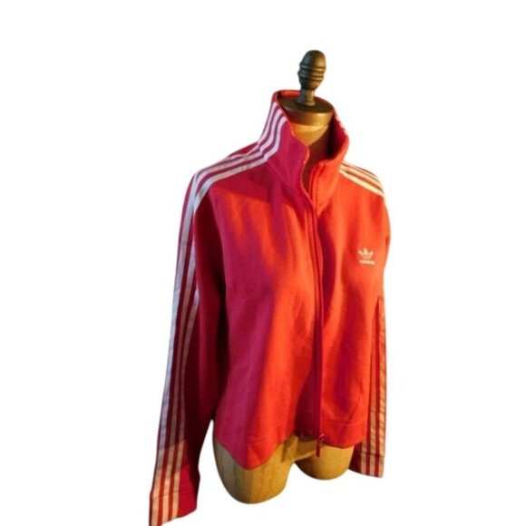 Adidas Size Size M Medium Zip Front Sporty Track  Athletic Activewear Jacket - Picture 2 of 3